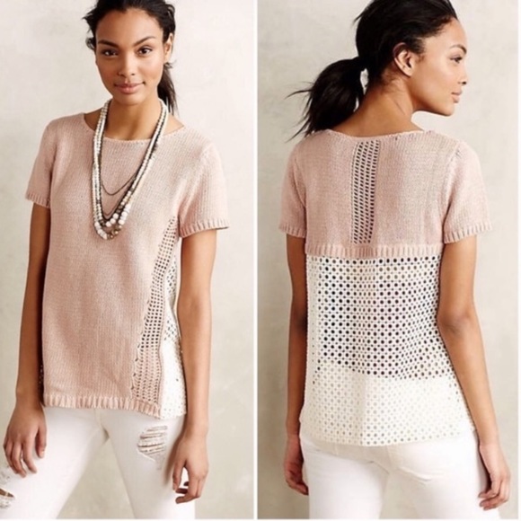 Anthropologie Moth Madeira Eyelet Pullover Top - Picture 15 of 15